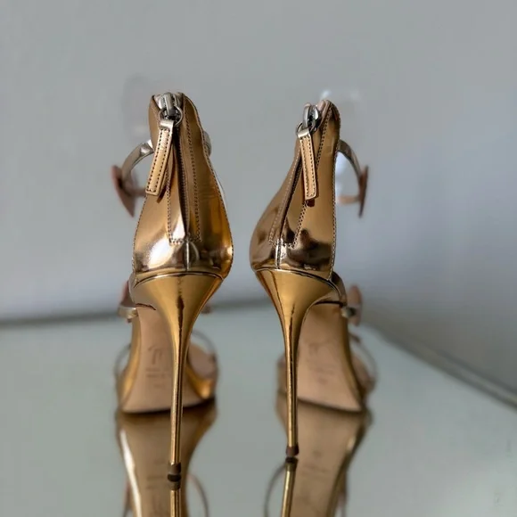 EUC Giuseppe Zanotti Triple Heart Strappy Sandal 35.5 $1,195